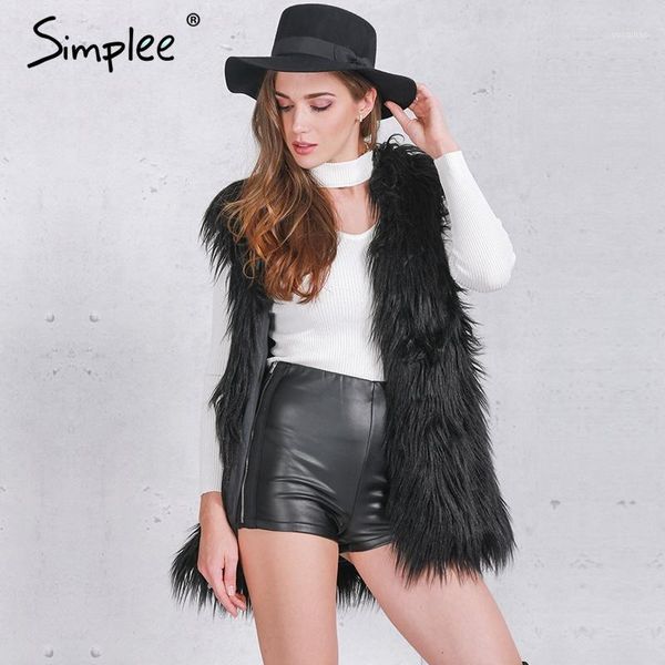 simplee fluffy black faux fur vest waistcoat autumn winter sleeveless outerwear women coats soft white hairy overcoat1
simplee fluffy black faux fur vest waistcoat autumn winter sleeveless outerwear women coats soft white hairy overcoat1
