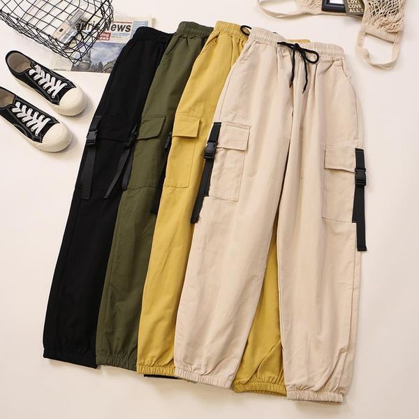 woherb casual cargo pants women high waist elastic womens harem sweatpants women's with pockets harajuku joggers streetwear, Black;white
woherb casual cargo pants women high waist elastic womens harem sweatpants women's with pockets harajuku joggers streetwear, Black;white
