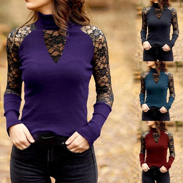 women's blouses & shirts autumn size -3xl long sleeve lace t-shirts tees female hollow out turtleneck full elegant stretchy tshirt fo, White
women's blouses & shirts autumn size -3xl long sleeve lace t-shirts tees female hollow out turtleneck full elegant stretchy tshirt fo, White