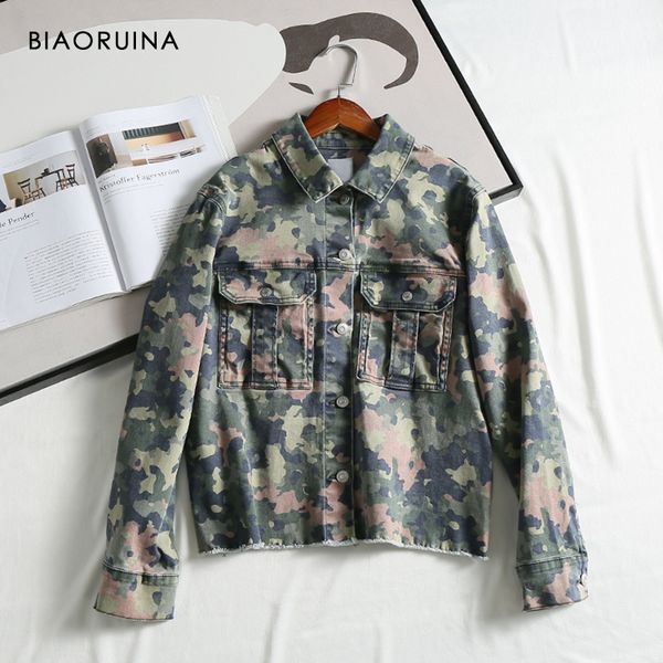 biaoruina women's military style comflagure printing denim jacket coat female single breasted loose jacket turn-down collar 201112, Black;brown
biaoruina women's military style comflagure printing denim jacket coat female single breasted loose jacket turn-down collar 201112, Black;brown
