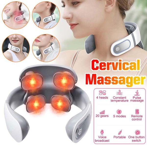 electric massagers 4 heads smart cervical massager 5 modes neck back and pain relief healthcare relaxation tool
electric massagers 4 heads smart cervical massager 5 modes neck back and pain relief healthcare relaxation tool