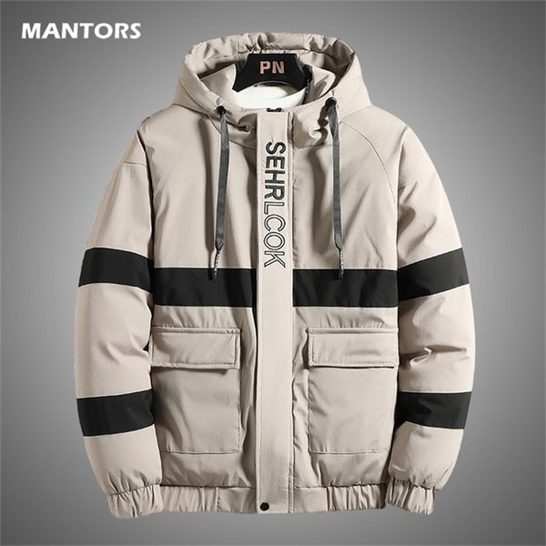 men parka coats winter jacket mens thicken hooded windproof parkas overcoat casual man warm down jackets pockets outerwear 201114, Black
men parka coats winter jacket mens thicken hooded windproof parkas overcoat casual man warm down jackets pockets outerwear 201114, Black