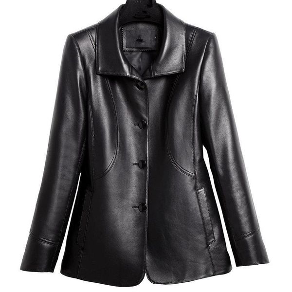 women's leather & faux genuine leathe jacket women real sheepskin coats spring autumn 2021 plus size outwear fs7103mf570, Black
women's leather & faux genuine leathe jacket women real sheepskin coats spring autumn 2021 plus size outwear fs7103mf570, Black