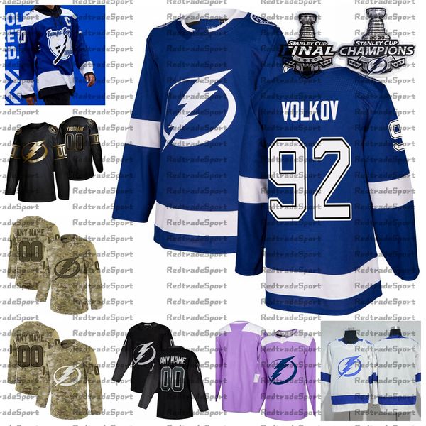 2021 reverse retro customize 92 alexander volkov tampa bay lightning champions hockey jersey golden edition camo veterans day fights cancer, Black;red
2021 reverse retro customize 92 alexander volkov tampa bay lightning champions hockey jersey golden edition camo veterans day fights cancer, Black;red