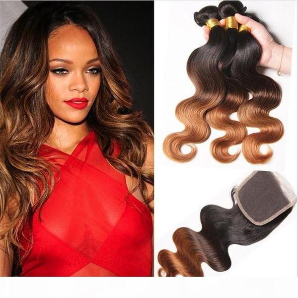 1b 4 30 dark roots ombre peruvian human hair with lace closure body wave three tone virgin peruvian hair 3bundles with closure, Black
1b 4 30 dark roots ombre peruvian human hair with lace closure body wave three tone virgin peruvian hair 3bundles with closure, Black
