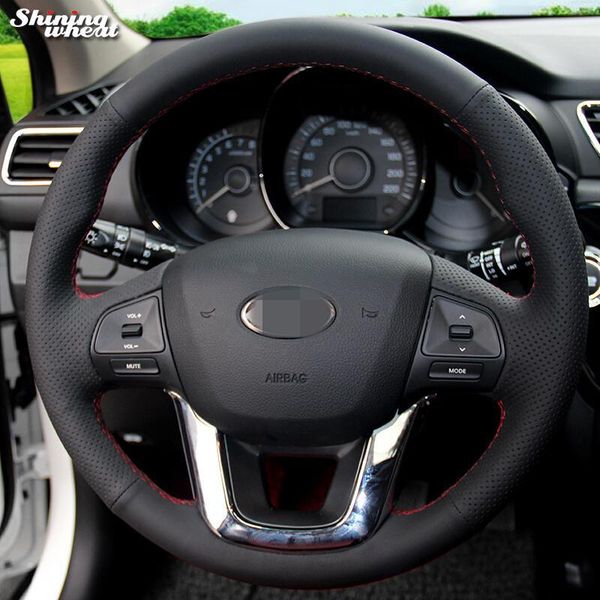 shining wheat black genuine leather steering wheel cover for kia k2 kia rio 2011-20131
shining wheat black genuine leather steering wheel cover for kia k2 kia rio 2011-20131