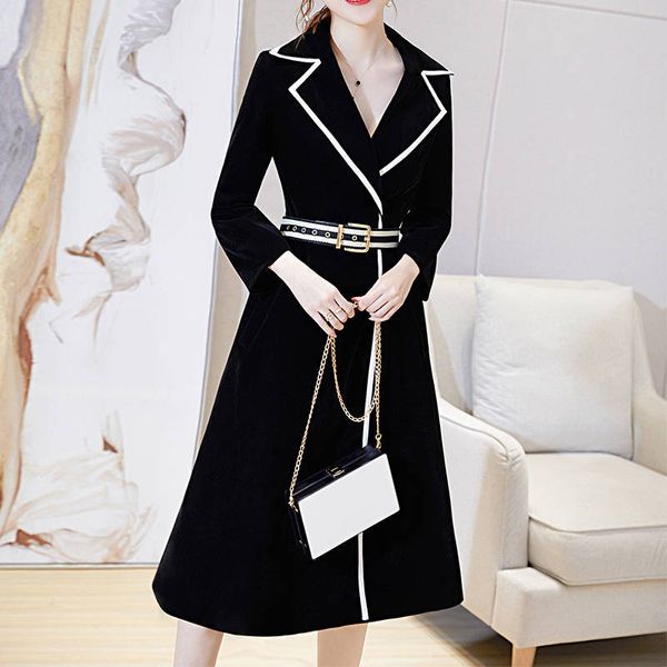 autumn 2020 turn down collar long new popular personality outerwear trench coat feminine g73z, Tan;black
autumn 2020 turn down collar long new popular personality outerwear trench coat feminine g73z, Tan;black