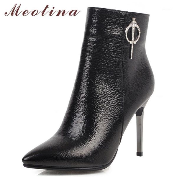 meotina winter ankle boots women boots crystal thin high heels short zipper pointed toe shoes ladies autumn big size 33-431, Black
meotina winter ankle boots women boots crystal thin high heels short zipper pointed toe shoes ladies autumn big size 33-431, Black