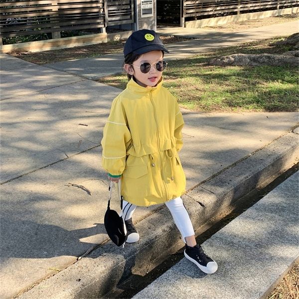 korean style girls fashion loose long jackets with nipped waists kids solid color loose stand collar trench 201208, Blue;gray
korean style girls fashion loose long jackets with nipped waists kids solid color loose stand collar trench 201208, Blue;gray