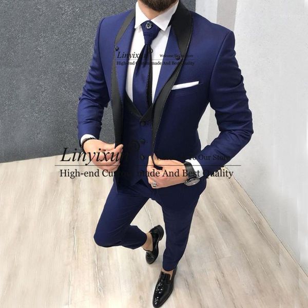 custom navy blue slim fit wedding costume suit for men groom suits tuxedos 3 pieces groomsmen party suits wedding tuxedo for man1, White;black
custom navy blue slim fit wedding costume suit for men groom suits tuxedos 3 pieces groomsmen party suits wedding tuxedo for man1, White;black