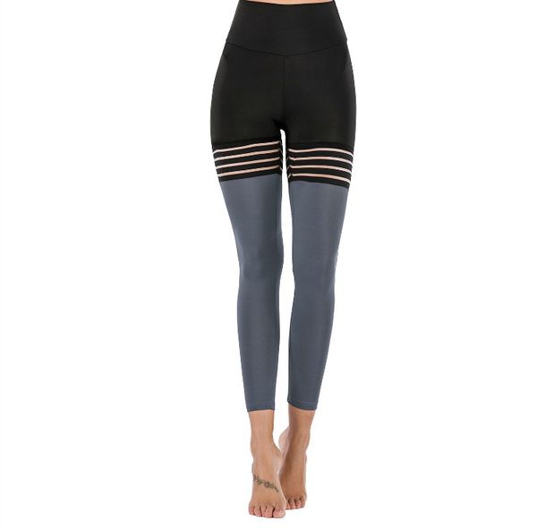 women leggings grey mesh spliced socks leggins hollow elastic workout thick gym yoga fitness skinny leggings, Black
women leggings grey mesh spliced socks leggins hollow elastic workout thick gym yoga fitness skinny leggings, Black