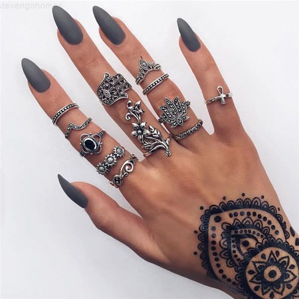factoryomc5for 20 styles retro flower infinite knuckle women vintage geometric pattern crystal rings set party bohemian jewelry ps2, Silver
factoryomc5for 20 styles retro flower infinite knuckle women vintage geometric pattern crystal rings set party bohemian jewelry ps2, Silver