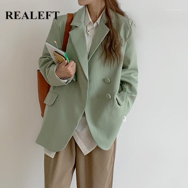 women's suits & blazers realeft 2021 elegant double breasted women's blazer solid long sleeve turn down collar autumn winter loose, White;black
women's suits & blazers realeft 2021 elegant double breasted women's blazer solid long sleeve turn down collar autumn winter loose, White;black