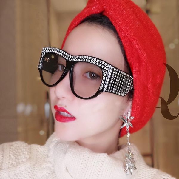 sunglasses oversized fake rhinestone frame square women diamond shiny brand sun glasses men gradient lens shades uv400, White;black
sunglasses oversized fake rhinestone frame square women diamond shiny brand sun glasses men gradient lens shades uv400, White;black
