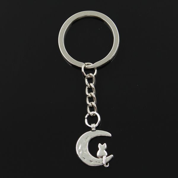 fashion 30mm key ring metal key chain keychain jewelry antique bronze silver color plated moon cat 22x18mm pendant
fashion 30mm key ring metal key chain keychain jewelry antique bronze silver color plated moon cat 22x18mm pendant