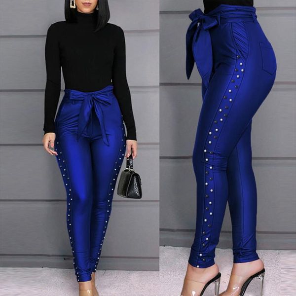 high waist pants office ladies fashion skinny elegant with waist belt slim elastic troursers classy modest women female new 2020, Black;white
high waist pants office ladies fashion skinny elegant with waist belt slim elastic troursers classy modest women female new 2020, Black;white