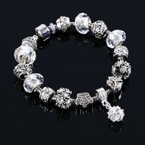 2020 luxury fashion tibetan silver crystal female bracelet silver jewelry diy bead jewelry christmas gift pan bracelet, Black
2020 luxury fashion tibetan silver crystal female bracelet silver jewelry diy bead jewelry christmas gift pan bracelet, Black