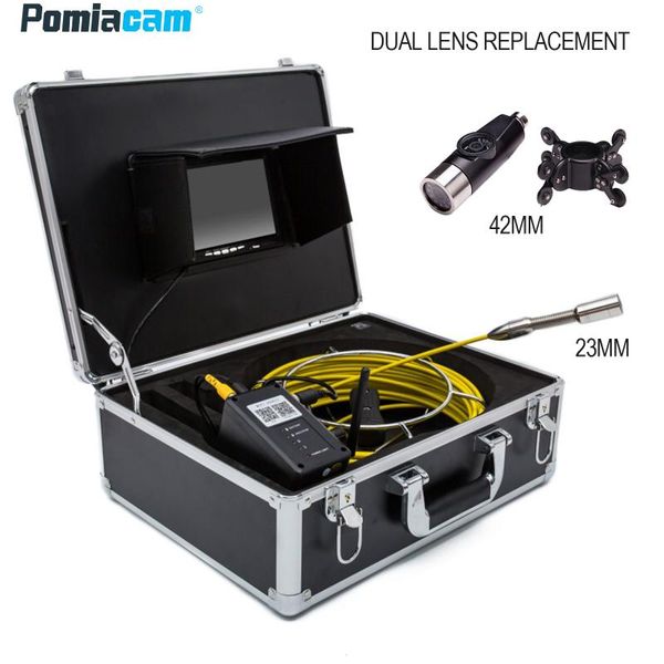 dual camera 20m cable pipeline sewer inspection detection camera with video recording sewer worker professional inspection tool
dual camera 20m cable pipeline sewer inspection detection camera with video recording sewer worker professional inspection tool