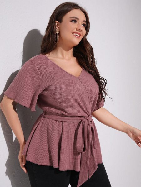 plus solid v neck tee n6uq#, Black
plus solid v neck tee n6uq#, Black