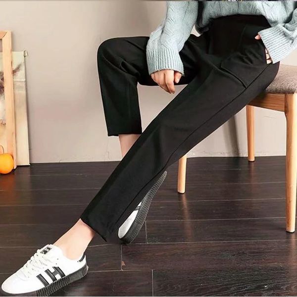northflow pants women vintage woolen solid ankle-length elastic waist pants harajuku pantalon femme trousers women1, Black;white
northflow pants women vintage woolen solid ankle-length elastic waist pants harajuku pantalon femme trousers women1, Black;white