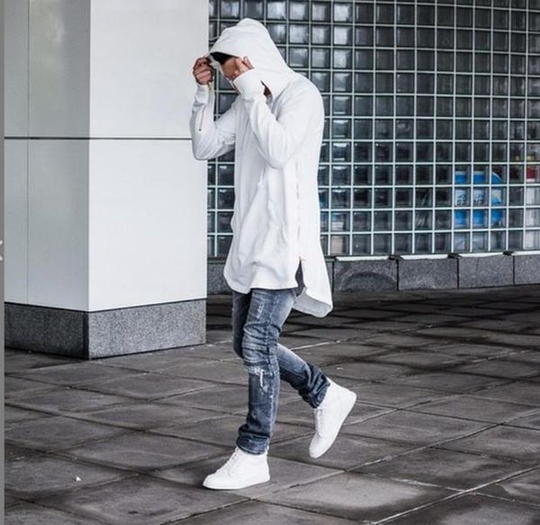 men's hoodies & sweatshirts british style men hip hop streetwear long zipper arc cut extended sportswear xd006, Black
men's hoodies & sweatshirts british style men hip hop streetwear long zipper arc cut extended sportswear xd006, Black