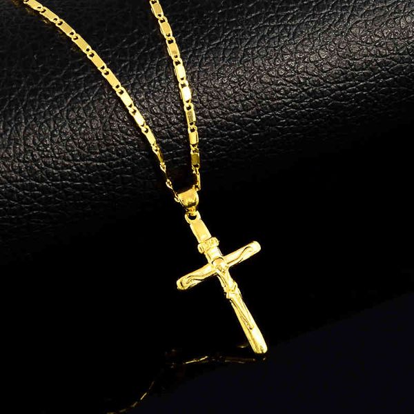 pure color cross charm pendant for women men 24k yellow gold filled necklaces wedding jewelry, Silver
pure color cross charm pendant for women men 24k yellow gold filled necklaces wedding jewelry, Silver