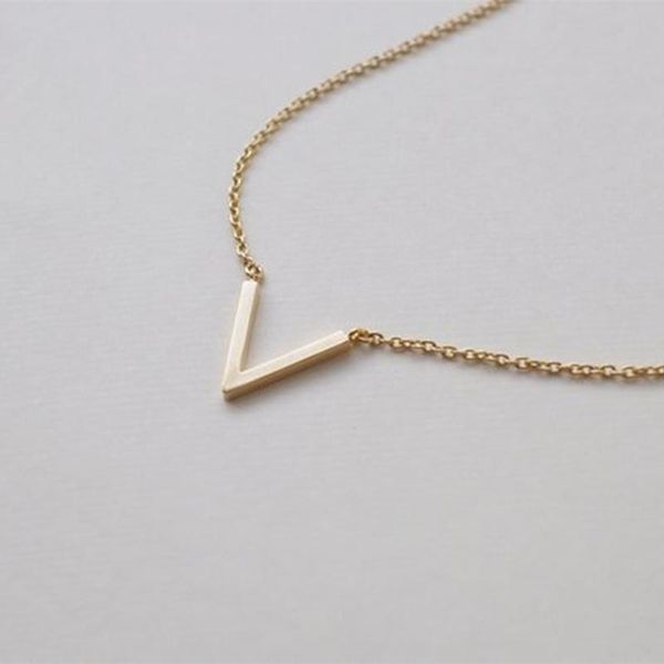 pendant necklaces gold simple v necklace women fashion jewelry initial stainless steel ketting friendship gifts collier femme bijoux, Silver
pendant necklaces gold simple v necklace women fashion jewelry initial stainless steel ketting friendship gifts collier femme bijoux, Silver