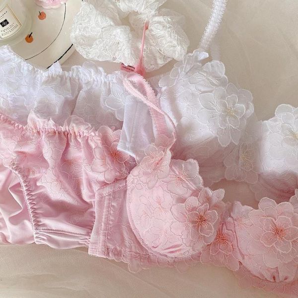 flower chiffon embroidered sweet bra set upper support gathers girly underwear feminine corset underwire plus size lingerie pant, Red;black
flower chiffon embroidered sweet bra set upper support gathers girly underwear feminine corset underwire plus size lingerie pant, Red;black
