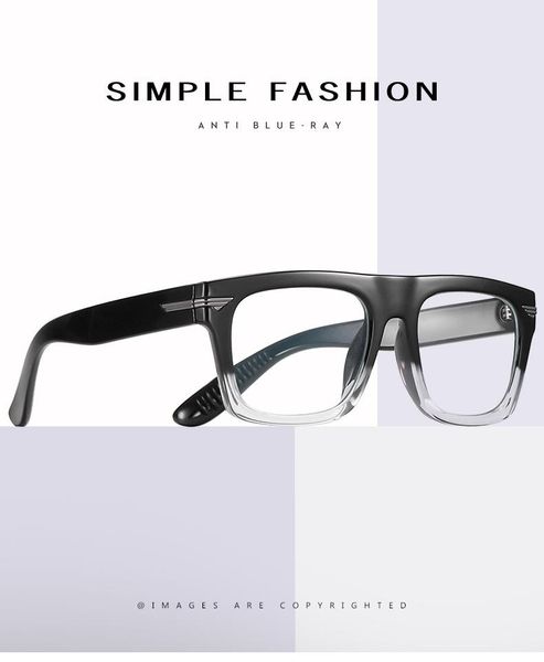 sunglasses european and american square anti myopia glasses blue light, White;black
sunglasses european and american square anti myopia glasses blue light, White;black