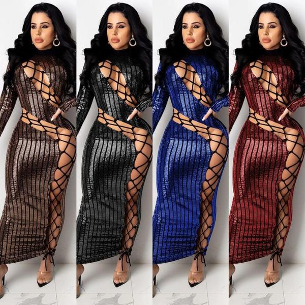 2021 new women blue red black sequined mid calf o neck long sleeve rose gold cut out evening party bandage dress wholesale, Black;gray
2021 new women blue red black sequined mid calf o neck long sleeve rose gold cut out evening party bandage dress wholesale, Black;gray