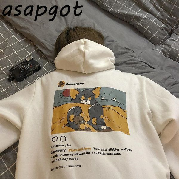 cartoon printed student autumn harajuku hoodies streetwear women loose cute hooded bf style hoodies girls kawaii casual lj201102, Black
cartoon printed student autumn harajuku hoodies streetwear women loose cute hooded bf style hoodies girls kawaii casual lj201102, Black