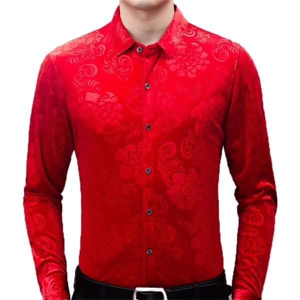 royal blue velvet velour shirt men 2020 spring new slim fit long sleeve mens floral dress shirts casual button down chemise 2xl c1211, White;black
royal blue velvet velour shirt men 2020 spring new slim fit long sleeve mens floral dress shirts casual button down chemise 2xl c1211, White;black