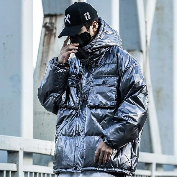 reflective cargo parkas jackets mens hip hop streetwear padded windbreaker parka coats kg-250, Black
reflective cargo parkas jackets mens hip hop streetwear padded windbreaker parka coats kg-250, Black