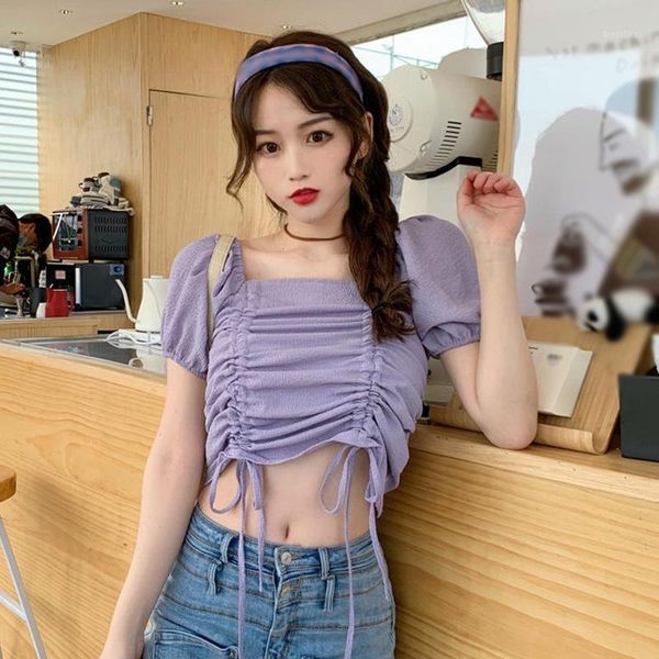 women's blouses & shirts women drawstring chiffon blouse fashion puff sleeve square collar slim blouses1, White
women's blouses & shirts women drawstring chiffon blouse fashion puff sleeve square collar slim blouses1, White