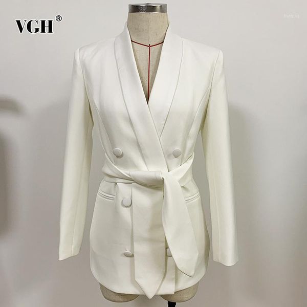 vgh casual lace up bowknot blazer for women notched long sleeve double breasted solid blazers female fashion new clothing 20201, White;black
vgh casual lace up bowknot blazer for women notched long sleeve double breasted solid blazers female fashion new clothing 20201, White;black