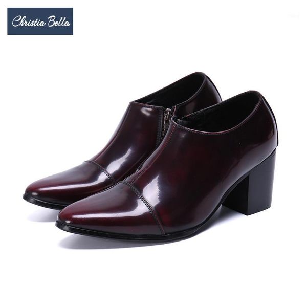 dress shoes christia bella increase height men genuine leather short boots pointed toe party big size1, Black
dress shoes christia bella increase height men genuine leather short boots pointed toe party big size1, Black