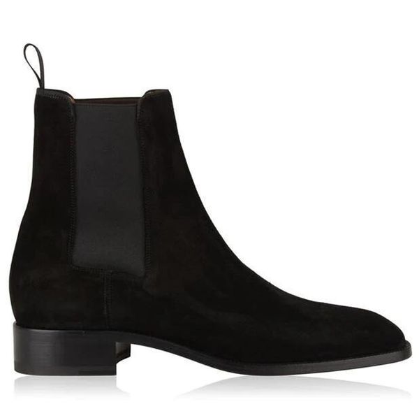 elegant brands men red bottom samsonboots suede leather square toe men's ankle boots red sole perfect melon motorcycle ankle boot eu38, Black
elegant brands men red bottom samsonboots suede leather square toe men's ankle boots red sole perfect melon motorcycle ankle boot eu38, Black