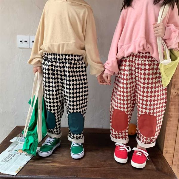 girls boys fashion knee patch plaid casual trousers autumn cotton pants 211224, Blue
girls boys fashion knee patch plaid casual trousers autumn cotton pants 211224, Blue