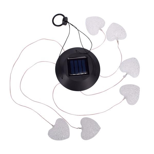 Solar Intelligent Light Control Love Style Wind Chime Corridor Decoration Pendant 6 F5 Lamp Beads Solar Panel Black Colorful Light
Solar Intelligent Light Control Love Style Wind Chime Corridor Decoration Pendant 6 F5 Lamp Beads Solar Panel Black Colorful Light