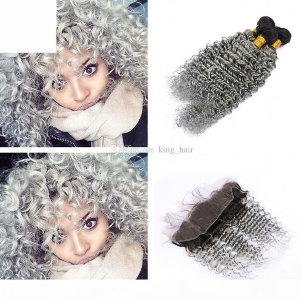 two tone 1b grey human hair weaves with 13x4 frontal dark roots deep wave 1b grey hair 3bundles with frontal closure, Black
two tone 1b grey human hair weaves with 13x4 frontal dark roots deep wave 1b grey hair 3bundles with frontal closure, Black