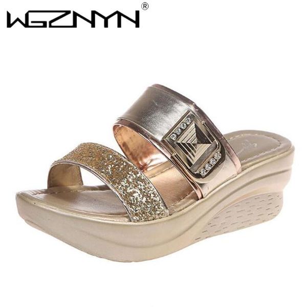 slippers wgznyn women summer outdoor ladies glitter pu wedges shoes female casual slingbacks sandals comfortable platform woman, Black
slippers wgznyn women summer outdoor ladies glitter pu wedges shoes female casual slingbacks sandals comfortable platform woman, Black