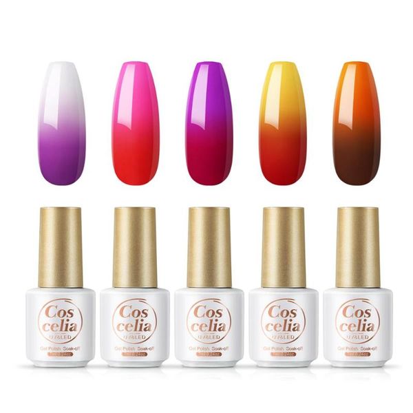 coscelia 7 ml nail gel polish temperature change for manicure semi permanent coat uv led gel varnish soak off nail art tool, Red;pink
coscelia 7 ml nail gel polish temperature change for manicure semi permanent coat uv led gel varnish soak off nail art tool, Red;pink