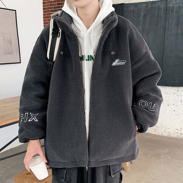 cashmere autumn and winter plush thickened warm men's korean fashion new cotton cloth loose coat, Black
cashmere autumn and winter plush thickened warm men's korean fashion new cotton cloth loose coat, Black