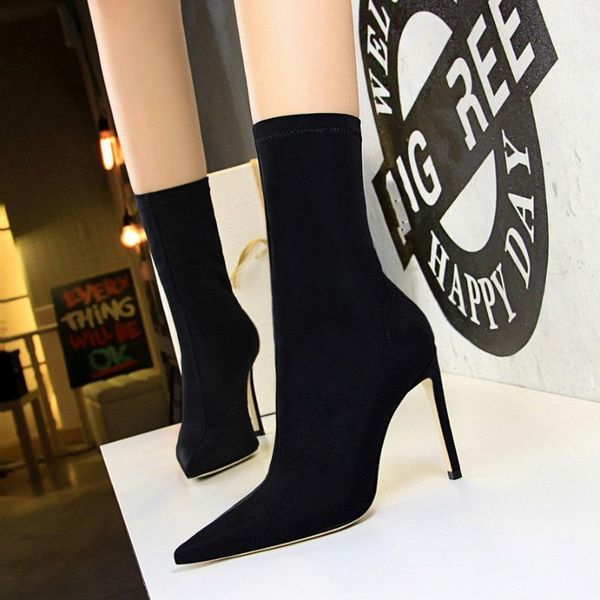 boots mid-calf sock stretch high heels fetish women shoes autumn winter stiletto pumps q11-201, Black
boots mid-calf sock stretch high heels fetish women shoes autumn winter stiletto pumps q11-201, Black