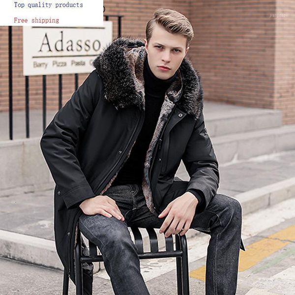 parka men's winter down jacket real fur coat hooded raccoon fur collar warm parkas men 2020 1916 kj31121, Black
parka men's winter down jacket real fur coat hooded raccoon fur collar warm parkas men 2020 1916 kj31121, Black