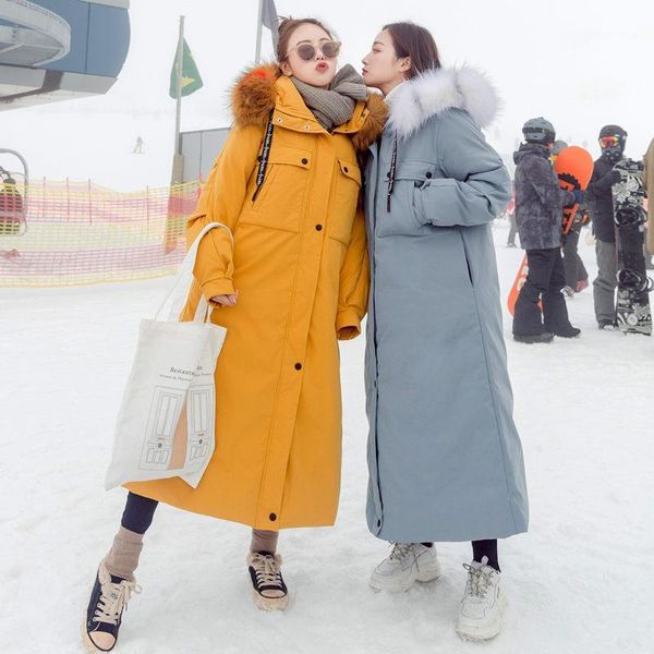 long parka women casual warm winter jacket women fashion faux fur collar hooded cotton coat female thicken wadded overcoat f17911, Black
long parka women casual warm winter jacket women fashion faux fur collar hooded cotton coat female thicken wadded overcoat f17911, Black