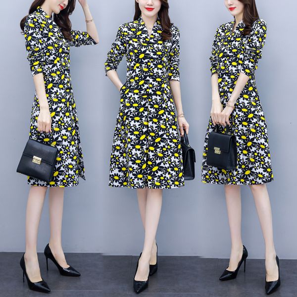 women with v-printed cleavage floral plus size fat woman wear loose blouse long sleeve dress in spring g4rb, Black;gray
women with v-printed cleavage floral plus size fat woman wear loose blouse long sleeve dress in spring g4rb, Black;gray