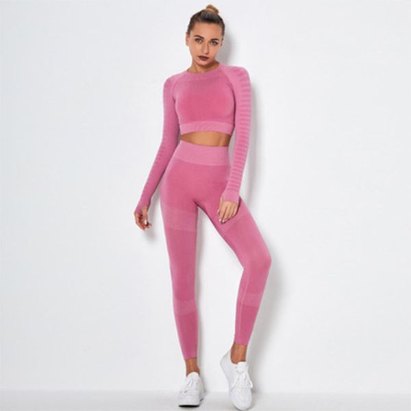 salspor women 2 piece sets fitness seamless high stretch crop push up leggings sports joggings training slim fit tracksuit c0123, Gray
salspor women 2 piece sets fitness seamless high stretch crop push up leggings sports joggings training slim fit tracksuit c0123, Gray