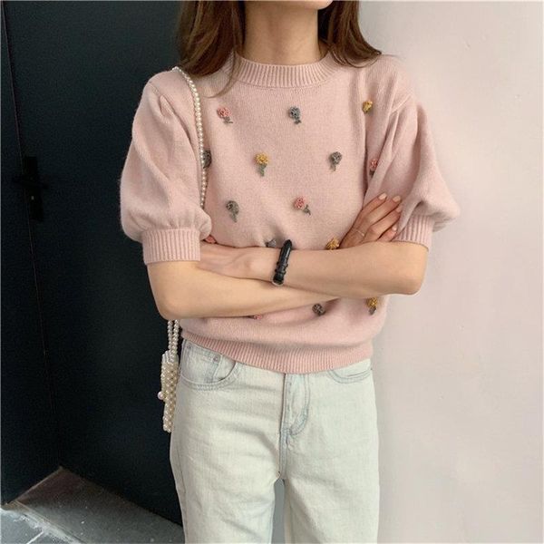 polyester 2021 autumn stylish brief flowers pullovers sweet office ladies loose puff sleeved all match women sweaters drop shipping, White;black
polyester 2021 autumn stylish brief flowers pullovers sweet office ladies loose puff sleeved all match women sweaters drop shipping, White;black