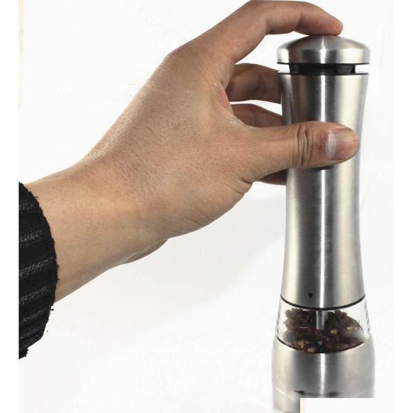 stainless steel electric salt grinder mill salt and pepper the grinder kitchen dining bar family l b jllybt homeindustry
stainless steel electric salt grinder mill salt and pepper the grinder kitchen dining bar family l b jllybt homeindustry